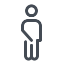 pastel color style pee icon