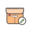 color hand drawn style edit delivery terms icon