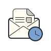 열린 봉투 시계 icon