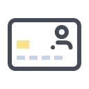 pastel color style 전자 신분증 icon