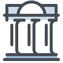 pastel color style headquarters icon