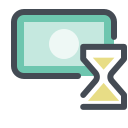 pastel color style zahlungsverlauf icon