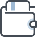 pastel color style card wallet icon