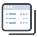 pastel color style online pricing icon