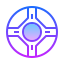 gradient style land mine icon