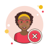 bubbles style delete user icon