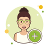 bubbles style add user icon