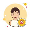 bubbles style purposeful woman icon