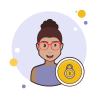bubbles style private account icon
