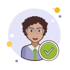 bubbles style verified account icon