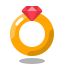 arcade style diamond ring icon