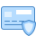 blue ui style 카드 보안 icon