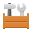 skeuomorphism style full tool storage box icon