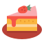strawberry cake icon