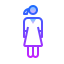 gradient style frau icon