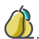 pastel color style pears icon
