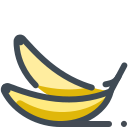 pastel color style sweet banana icon