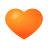 Orange Heart icon