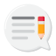 gefüllte sprechblase icon