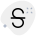 Strikethrough text feature in word processing application icon