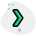 Single chevron arrow as a notch badge icon