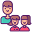 father and daughter icon