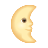 下弦の月の顔 icon