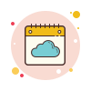 Cloud-Kalender icon