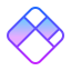 gradient style blockchain new logo icon