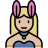 bunny ears woman icon