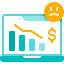 rate down icon