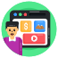 social media marketing icon