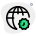 Global virus pandemic isolated on white background icon