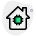 Microprocessor of a smart home with high efficiency and power icon