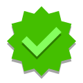papercut style anerkennung icon