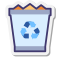 papelera de reciclaje llena icon