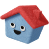 fuzzy style cute house icon