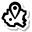 stickers duotone style land icon
