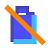 avantgarde style no battery icon