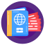 passport and tickets icon