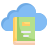 Book on cloud icon