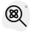 encontre a estrutura através de uma lupa icon