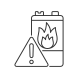 flammability icon