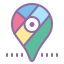 cute color style google maps icon