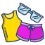 beach outfit icon