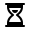 ios 17 glyph style sand watch icon