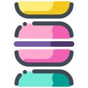pastel color style macarons icon