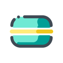 pastel color style apple macaron icon