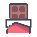 pastel color style 초콜릿 icon