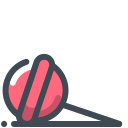 pastel color style cherry chupa chups icon